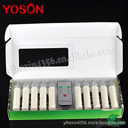 AA Dry Battery Warm White LED Christmas Tree Candle Light